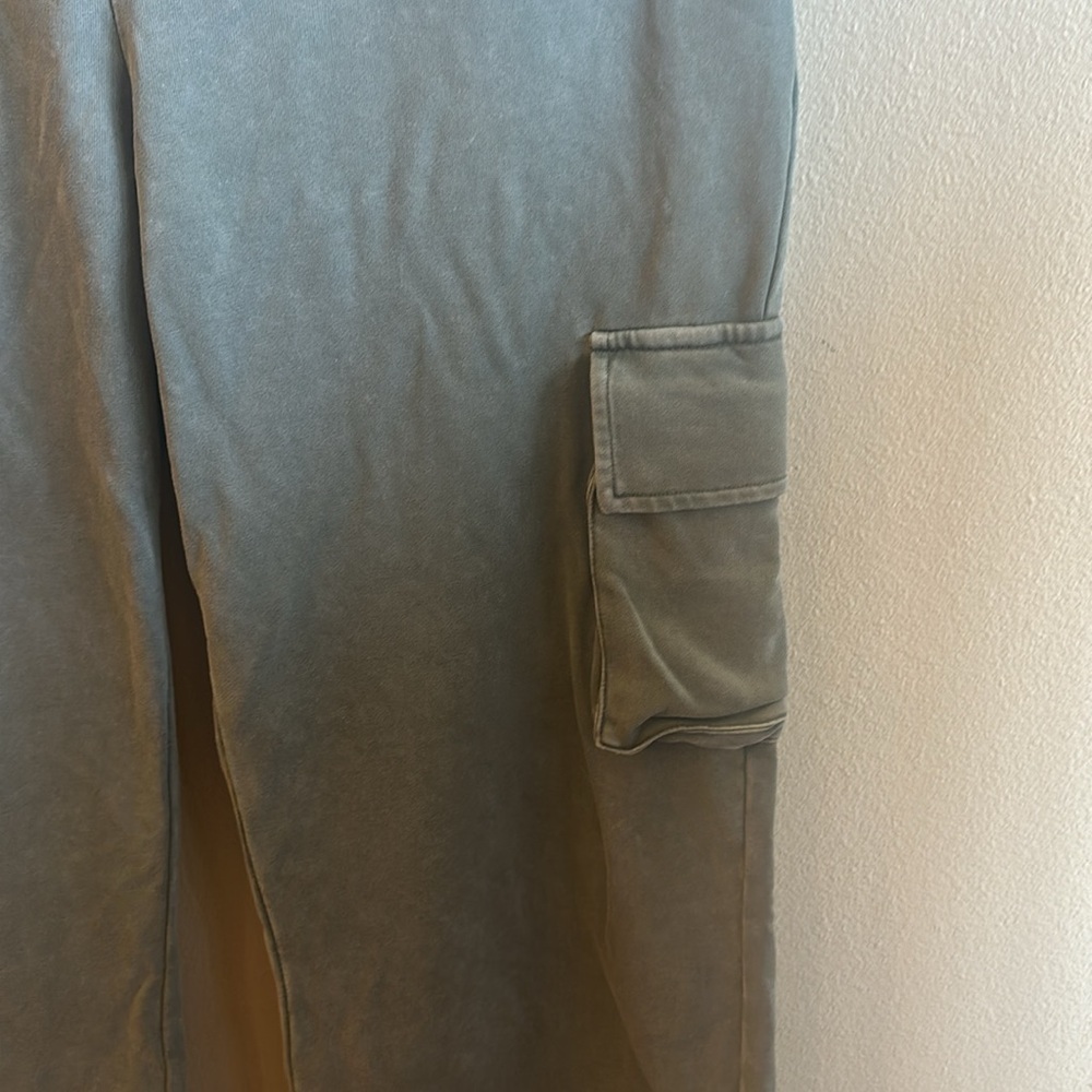 Lelis Collection Cargo Pants Pull On Charcoal Wide Leg Womens Size Large - Picture 6 of 12
